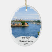 Personalized Buffalo Ornament, Custom New York セラミックオーナメント (右)