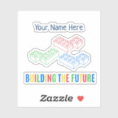Personalized Building Bricks シール (シート)