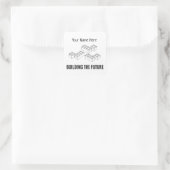 Personalized Building Bricks スクエアシール (バッグ)