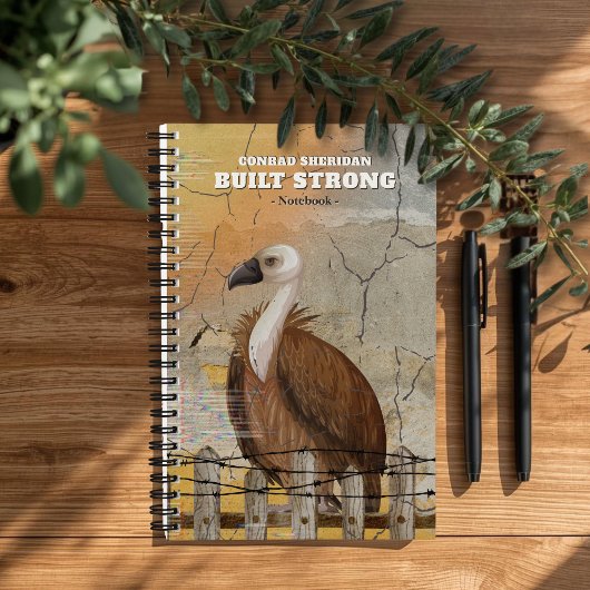 Personalized Built Strong Notebook for Men ノートブック