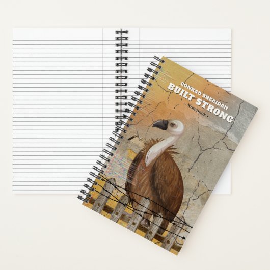 Personalized Built Strong Notebook for Men ノートブック (内側)