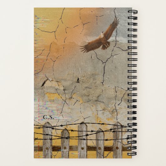 Personalized Built Strong Notebook for Men ノートブック (裏面)