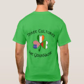 Personalized Bulgaria Ireland USA Shamrock Men's Tシャツ (裏面)