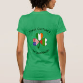 Personalized Bulgaria Ireland USA Shamrock Women's Tシャツ (裏面)