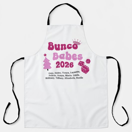Personalized Bunco Babe  エプロン (正面)
