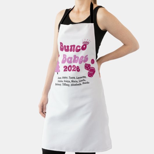 Personalized Bunco Babe  エプロン (インサイチュ)