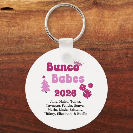 Personalized Bunco Babe  キーホルダー (正面)