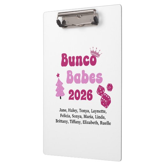 Personalized Bunco Babe  クリップボード (左)