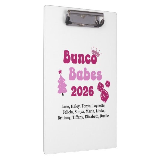 Personalized Bunco Babe  クリップボード (右)