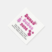 Personalized Bunco Babe スタンダードカクテルナプキン (角)