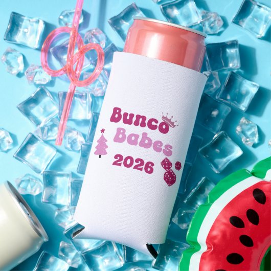 Personalized Bunco Babe  スリム缶クーラー (インサイチュ 夏)
