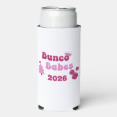 Personalized Bunco Babe  スリム缶クーラー (Seltzer正面)