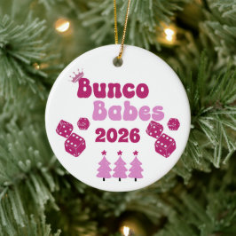 Personalized Bunco Babe Annual Ornament セラミックオーナメント