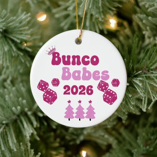Personalized Bunco Babe Annual Ornament セラミックオーナメント (ツリー)