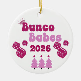 Personalized Bunco Babe Annual Ornament セラミックオーナメント