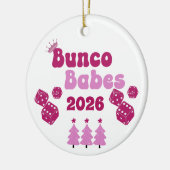 Personalized Bunco Babe Annual Ornament セラミックオーナメント (左)