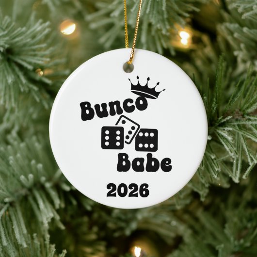 Personalized Bunco Babe Ornament セラミックオーナメント (ツリー)