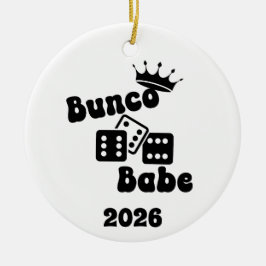 Personalized Bunco Babe Ornament セラミックオーナメント