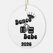 Personalized Bunco Babe Ornament セラミックオーナメント (左)