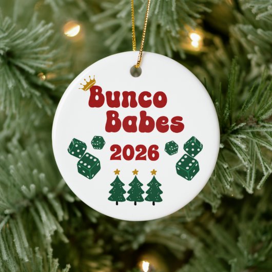 Personalized Bunco Babes Ornament セラミックオーナメント (ツリー)