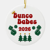 Personalized Bunco Babes Ornament セラミックオーナメント (正面)