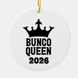 Personalized Bunco Queen Ornament セラミックオーナメント