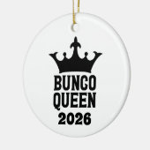 Personalized Bunco Queen Ornament セラミックオーナメント (左)