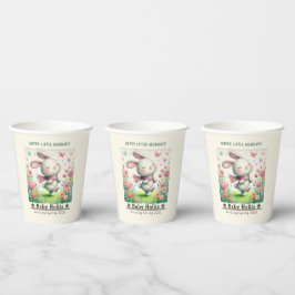 Personalized Bunny Baby Shower Cups 紙コップ