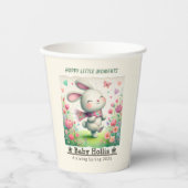 Personalized Bunny Baby Shower Cups 紙コップ (正面)
