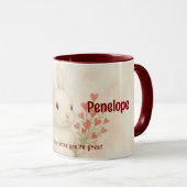 Personalized Bunny Mug  マグカップ (正面右)