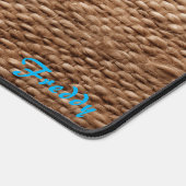 Personalized Burlap Cover Image Desk Mat デスクマット (コーナー)
