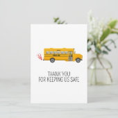 Personalized Bus Driver Appreciation Thank You サンキューカード (スタンド正面)