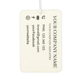 Personalized Business Company Promotional Branding カーエアーフレッシュナー