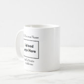 Personalized Business Logo and Info コーヒーマグカップ (正面左)