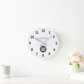 Personalized Business Logo and Text ラウンド壁時計 (ホーム)