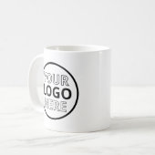 Personalized Business Logo Branded コーヒーマグカップ (正面左)