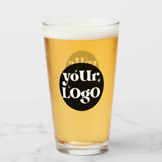 Personalized Business Logo Branded タンブラーグラス (ドリンク正面)