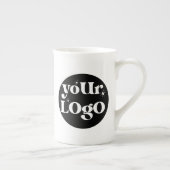 Personalized Business Logo Branded ボーンチャイナマグカップ (右)