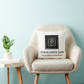 Personalized Business Logo Branding Throw Pillow クッション (椅子)
