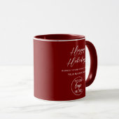 Personalized Business Logo Christmas Holiday マグカップ (正面右)