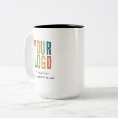 Personalized Business Logo Coffee Mug ツートーンマグカップ (正面左)