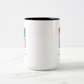 Personalized Business Logo Coffee Mug ツートーンマグカップ (中央)