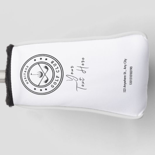 Personalized Business Logo Golf Club Head Cover ゴルフヘッドカバー (正面)