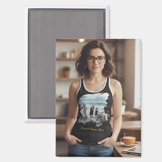 Personalized Business Logo or Image Rectangle マグネット (正面/裏面)