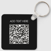 Personalized Business Logo QR Code Modern Employee キーホルダー (裏面)