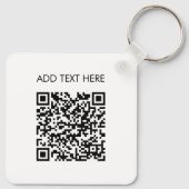 Personalized Business Logo QR Code Modern Employee キーホルダー (裏面)