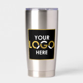Personalized Business Logo QR Code Promotional 保温保冷タンブラー (正面)