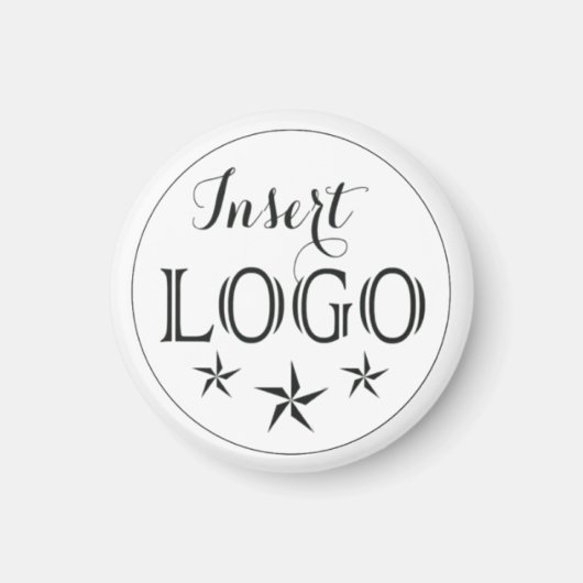 Personalized Business Logo Round マグネット (正面)