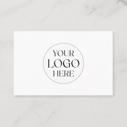 Personalized Business Logo Simple Appointment Card 名刺 (正面)