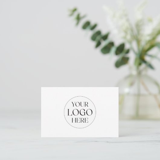 Personalized Business Logo Simple Appointment Card 名刺 (スタンド正面)